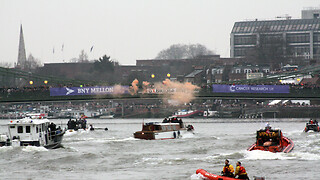 Oxbridge students protest fossil fuel investments with boat races banner drop