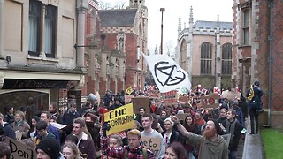 Students march through Cambridge in protest of divestment 'stitch-up'