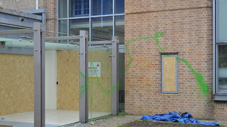 Climate activists smash windows of Cambridge Energy Institute