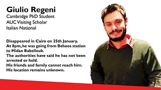 Search for Cambridge PhD student missing in Cairo