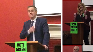 Mayoral race heats up as Green Party co-leader helps candidate launch campaign