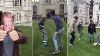 Football match on Senate House lawn protests Uni’s reluctance to divest