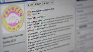 Newnham cancels June Event after ticket sales fall short