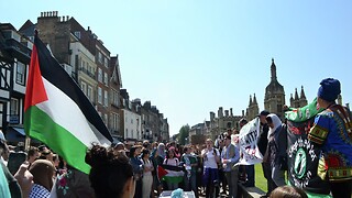 Emergency rally held in Cambridge to mark day of violence in Gaza