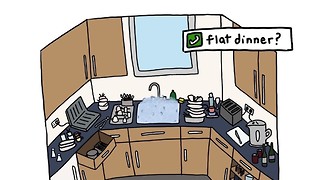 The unexpected joy of flat dinner 