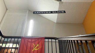 Flying the Soviet flag is a red flag