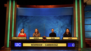 Could Newnham be the first team with no men to win University Challenge? 