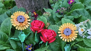 Lego flowers: simply strange or sweetly sentimental? 