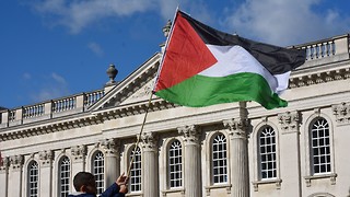 Hundreds march at pro-Palestinian demonstration in Cambridge