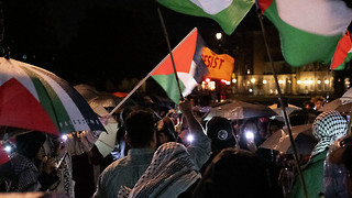 Pro-Palestinian vigil held for Gazans killed