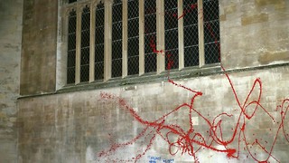 Pro-Palestine activists target Trinity chapel over arms ties