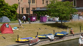 Pro-Palestine protesters occupy Magdalene with encampment flotilla