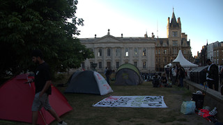 Pro-Palestine protesters establish King's Parade encampment after city-wide march