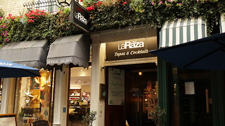 Behind the bar at La Raza