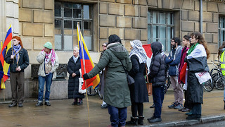 Your Party protesters rally against US action in Venezuela