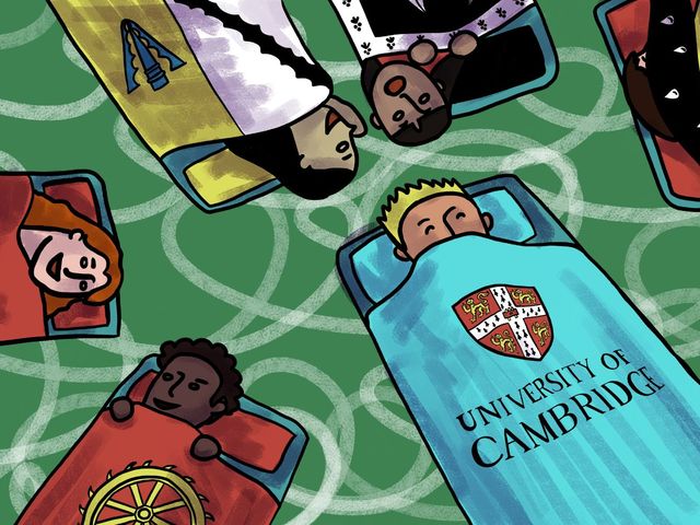 Cambridge is like one big sleepover party