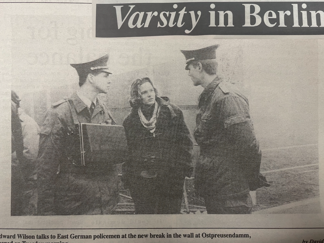 Vintage Varsity: the fall of the wall 