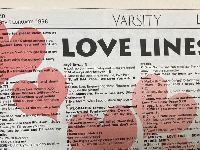 Be my (Varsity) Valentine?