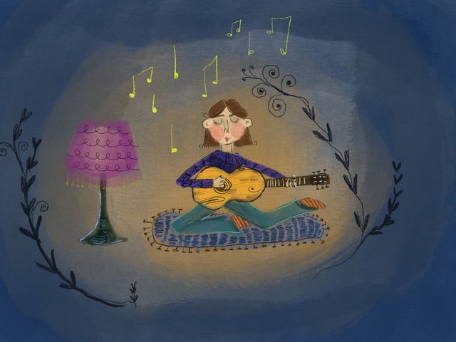 When the going gets tough, whip out a guitar