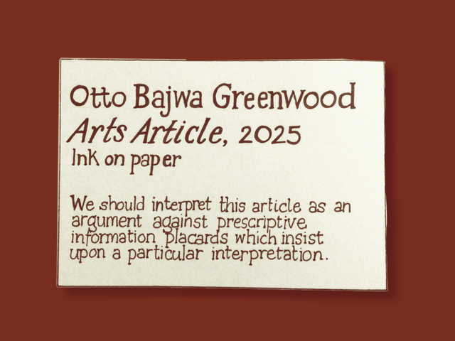 In pursuit of the perfect gallery placard