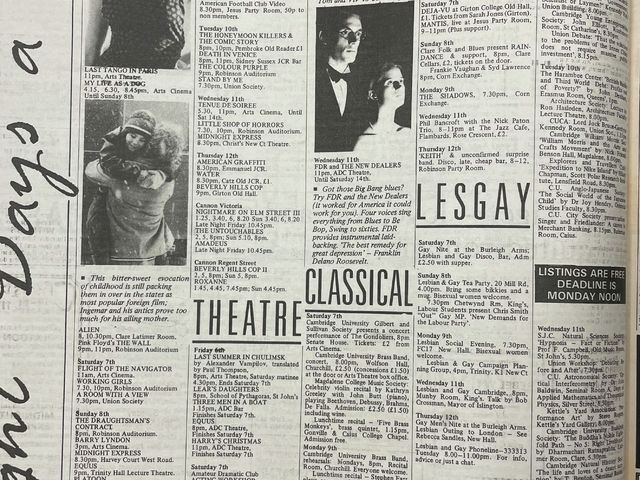 Vintage Varsity: the queer scene 