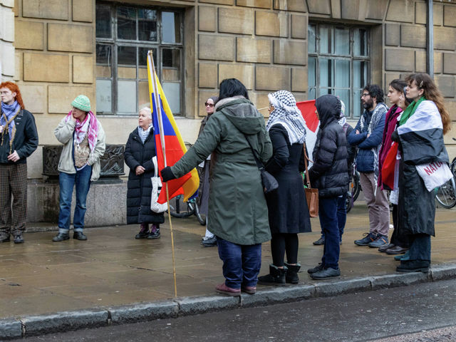 Your Party protesters rally against US action in Venezuela