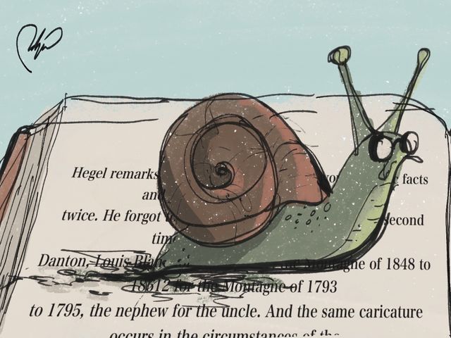 Don't rush me &ndash; I'm reading!