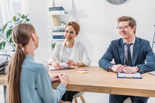 Young woman leaving a lasting impression on her potential employers